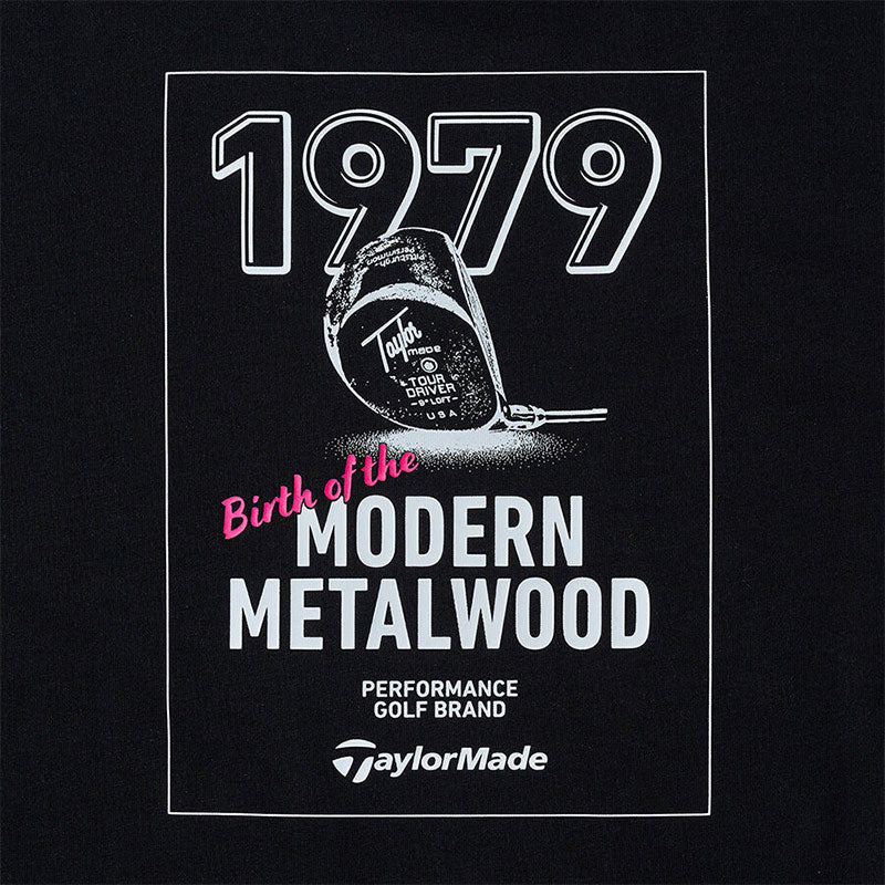 TAYLORMADE Metalwood Back Print Men's T-Shirt (Black)