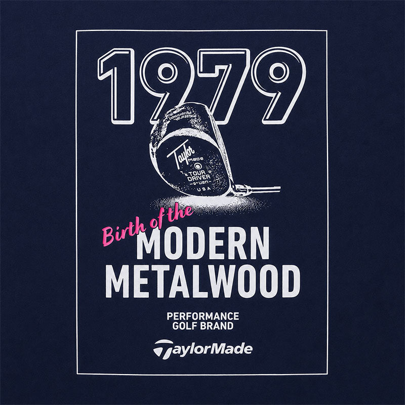 TAYLORMADE Metalwood Back Print Men's T-Shirt (Navy)