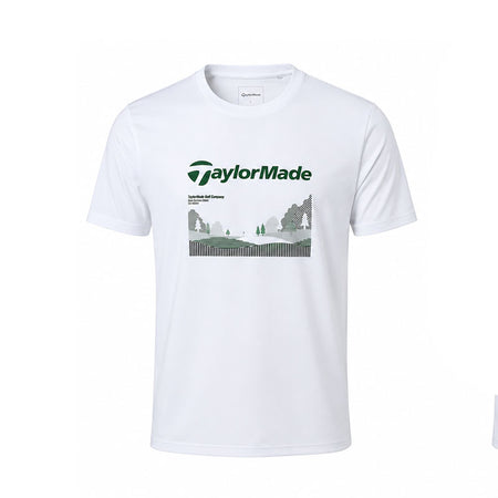 TAYLORMADE Course Graphic Men's T-Shirt (White)