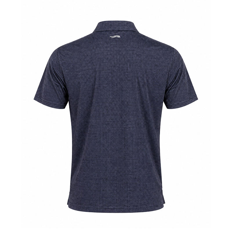 SUN DAY RED Cross Out Men's Polo (Navy Blazer)