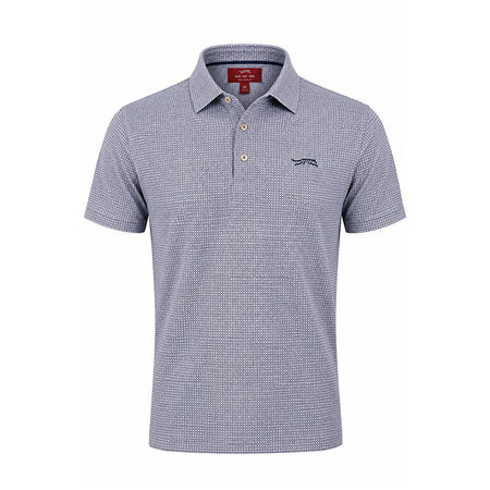 SUN DAY RED Cross Out Men's Polo (Rose)