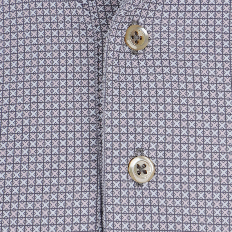 SUN DAY RED Cross Out Men's Polo (Rose)