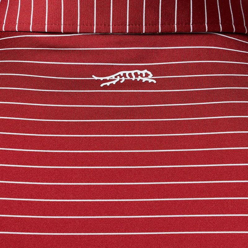 SUN DAY RED Stripe II Men's Polo (Sun Day Red)