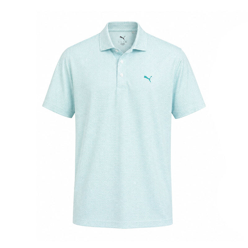 PUMA Pure 3.0 Geo Men's Polo (White/Mint)