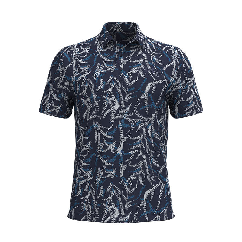 UNDER ARMOUR Playoff 3.0 Men's Printed Polo (Navy/Aegan Blue)
