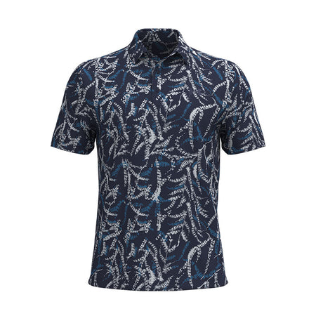 UNDER ARMOUR Playoff 3.0 Men's Printed Polo (Navy/Aegan Blue)