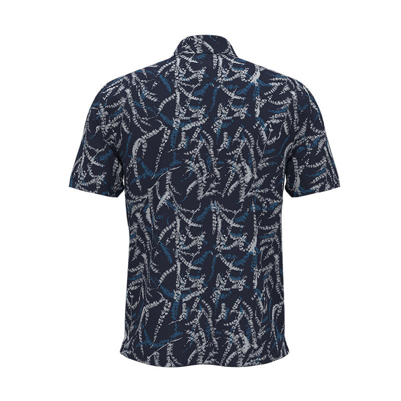 UNDER ARMOUR Playoff 3.0 Men's Printed Polo (Navy/Aegan Blue)