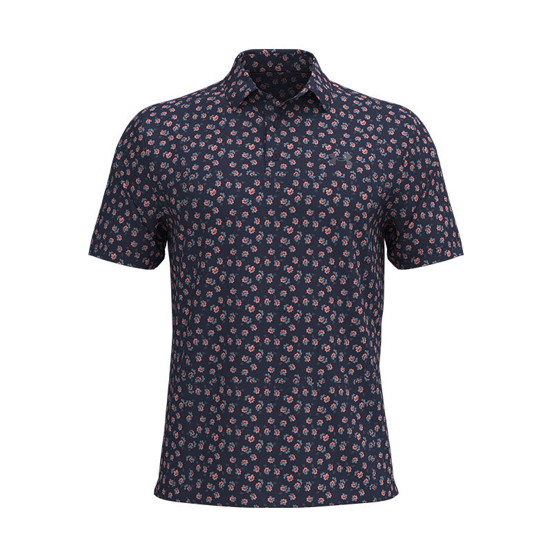 UNDER ARMOUR Playoff 3.0 Men's Printed Polo (Navy/Pink)