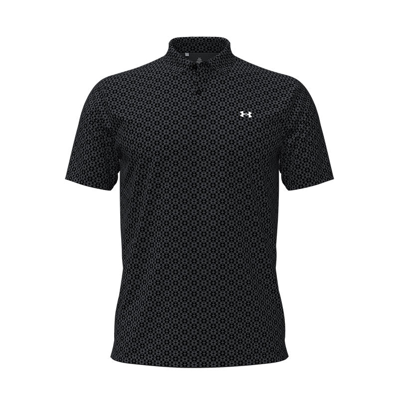 UNDER ARMOUR T2G Printed Men's Polo (Black/White)