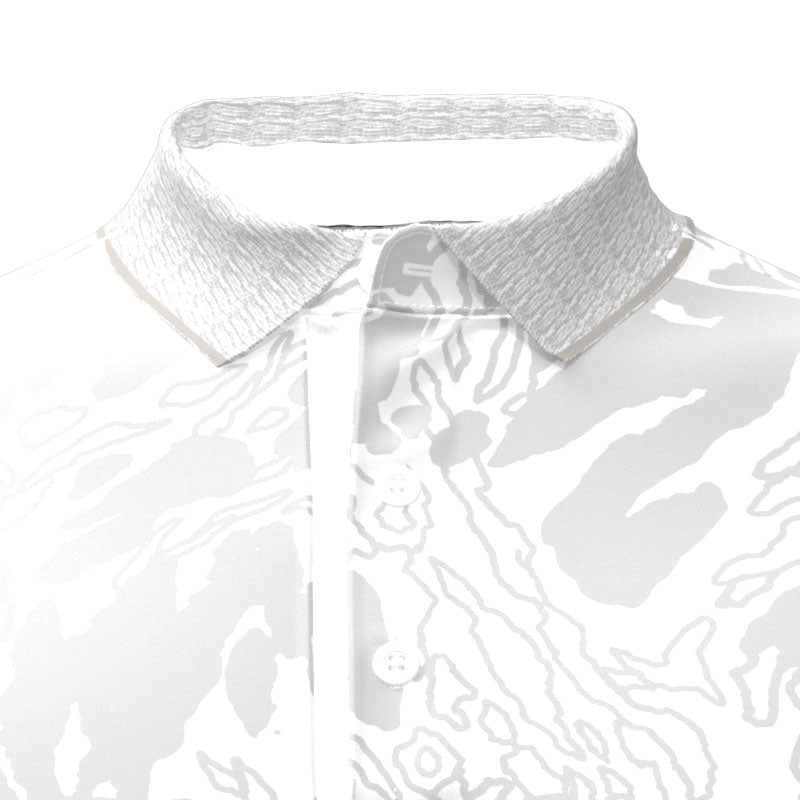 UNDER ARMOUR ArmourDry Jacquard Men's Polo (White/Halo Grey)