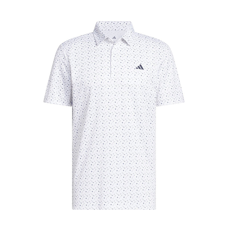 ADIDAS Performance Print Men's Polo (White)