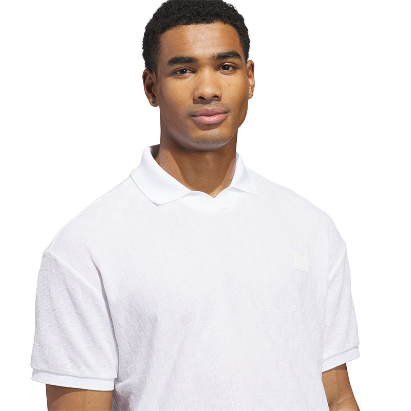 ADIDAS Knit Men's Polo (White)