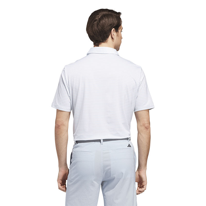 ADIDAS Performance Two-Color Stripe Men's Polo (White)