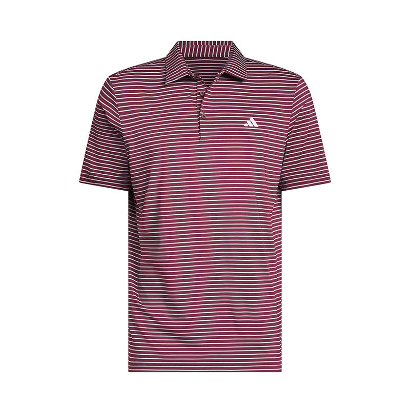 ADIDAS Performance Two-Color Stripe Men's Polo (Red)