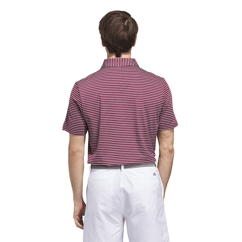 ADIDAS Performance Two-Color Stripe Men's Polo (Red)
