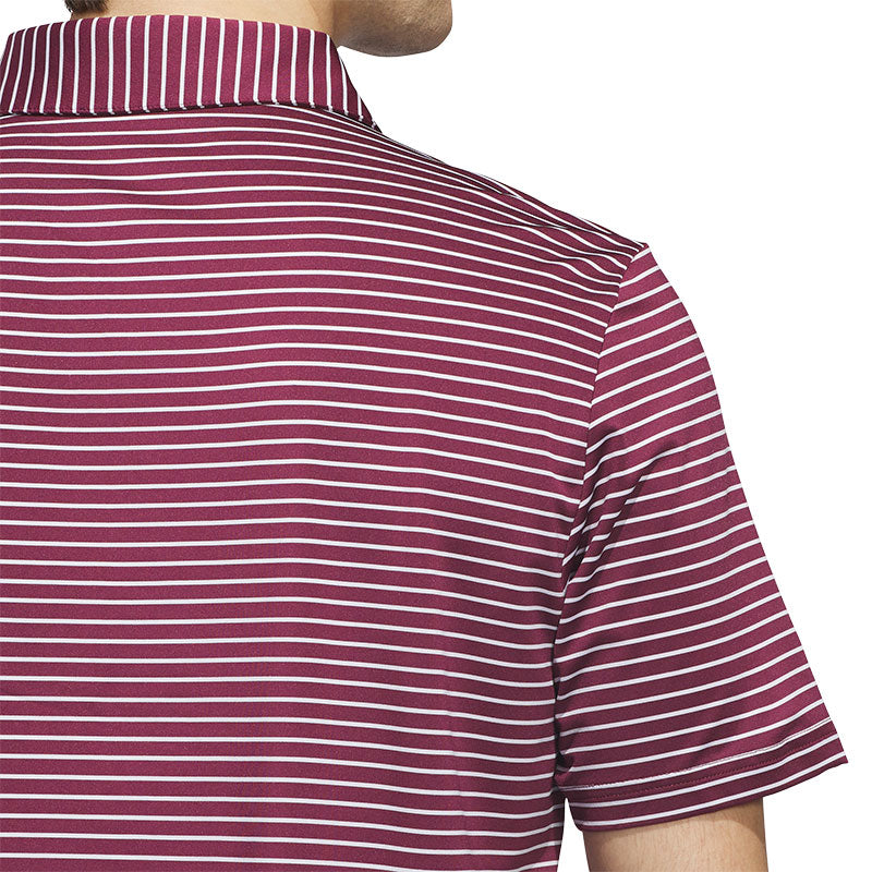 ADIDAS Performance Two-Color Stripe Men's Polo (Red)