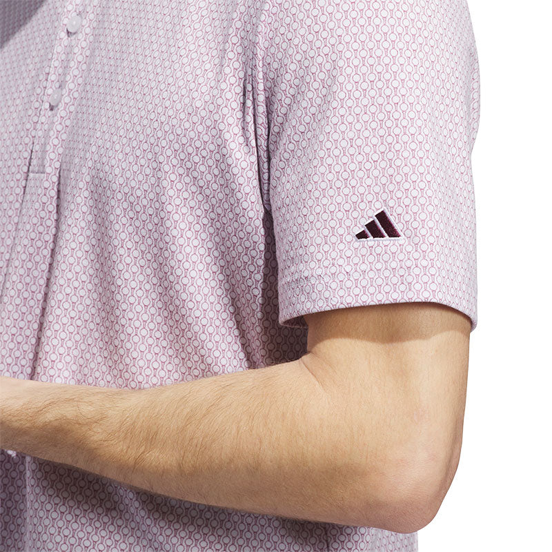 ADIDAS Ultimate365+ Go-To Print Men's Polo (Purple)