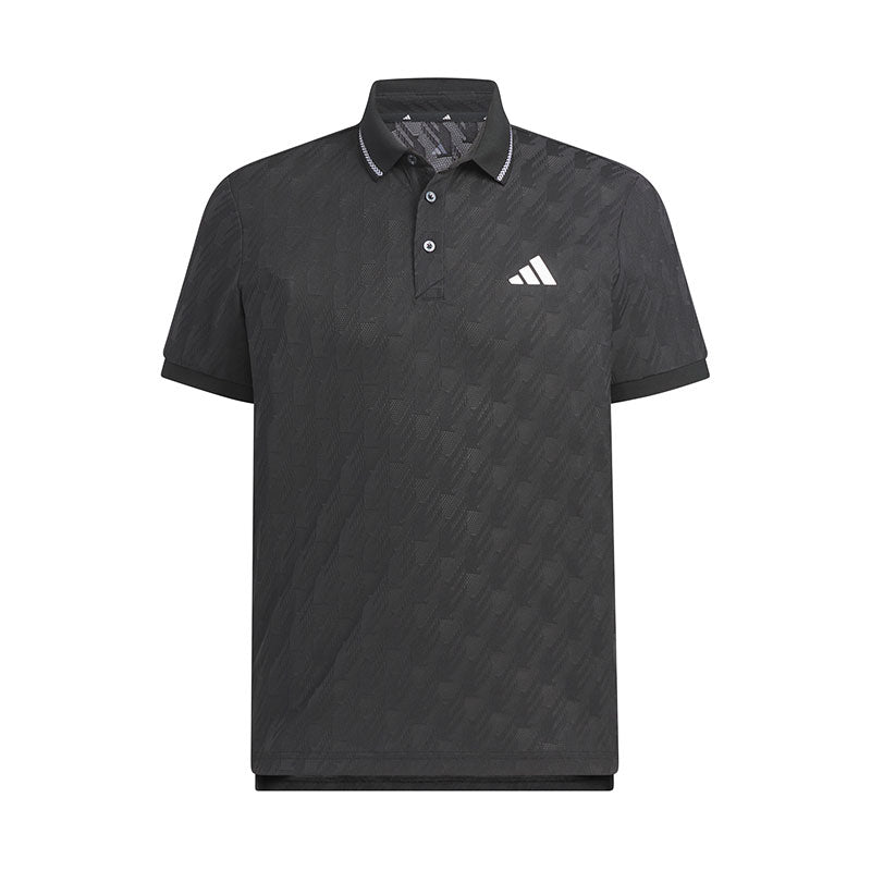 ADIDAS Jacquard Men's Polo (Black)