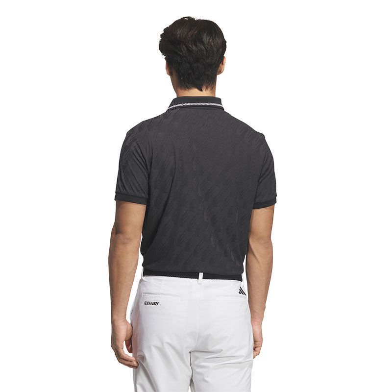 ADIDAS Jacquard Men's Polo (Black)