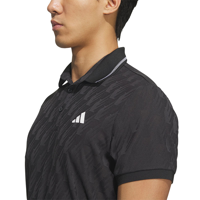 ADIDAS Jacquard Men's Polo (Black)