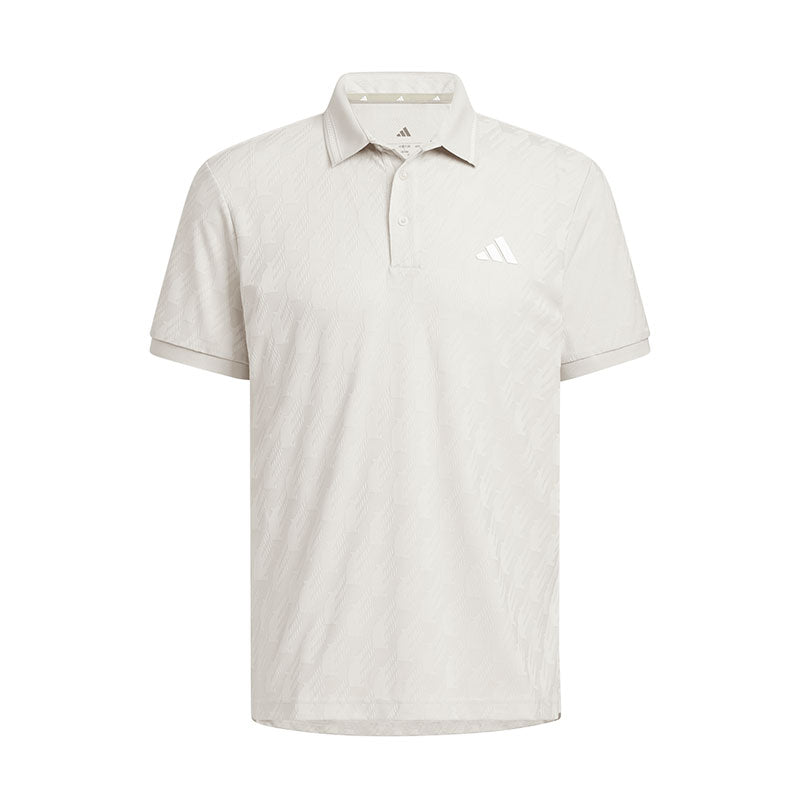 ADIDAS Jacquard Men's Polo (White)