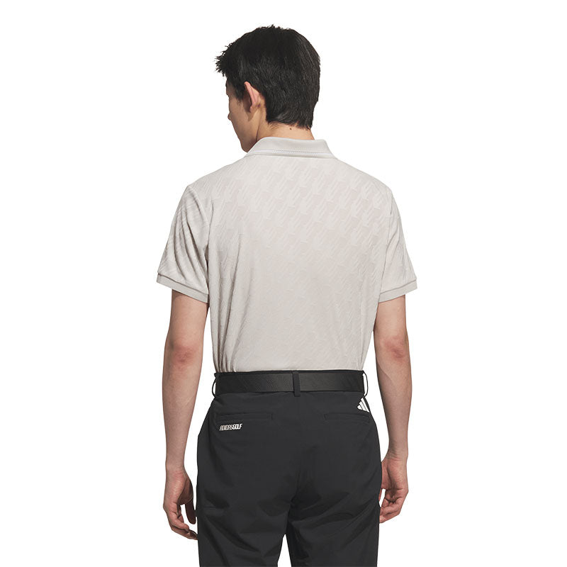 ADIDAS Jacquard Men's Polo (White)