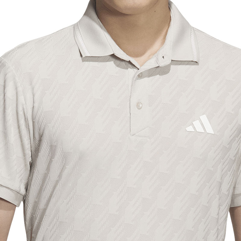 ADIDAS Jacquard Men's Polo (White)
