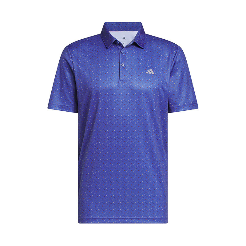 ADIDAS Performance Print Men's Polo (Purple)