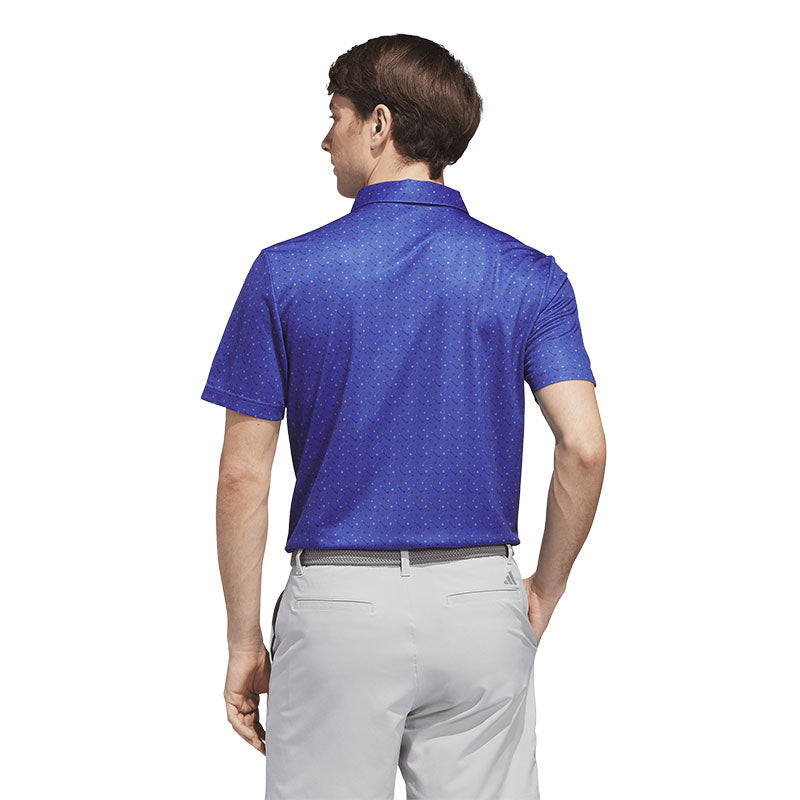 ADIDAS Performance Print Men's Polo (Purple)