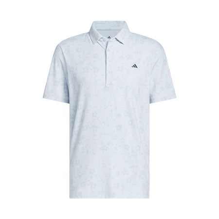 ADIDAS Ultimate365+ Climacool Butterspun Mighty Blossom Print Men's Polo (Blue)