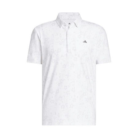 ADIDAS Ultimate365+ Climacool Butterspun Mighty Blossom Print Men's Polo (White)