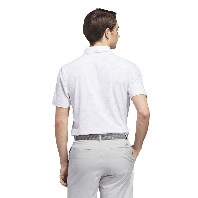 ADIDAS Ultimate365+ Climacool Butterspun Mighty Blossom Print Men's Polo (White)