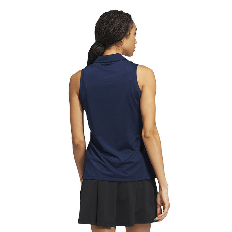 ADIDAS Ultimate365 Solid Women's Sleeveless Polo (Blue)