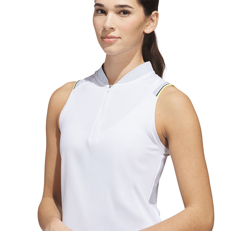 ADIDAS Ultimate365 Climacool Quarter-Zip Women's Polo (Blue)