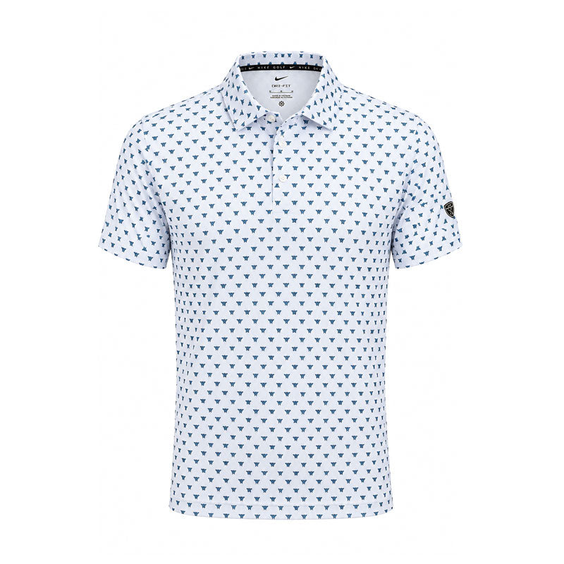 NIKE Par Dri-FIT Printed Men's Polo (White)