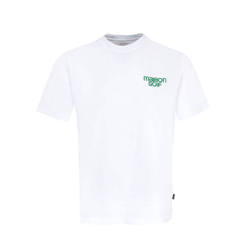 MALBON GOLF Swing Oil Men's T-Shirt (White)