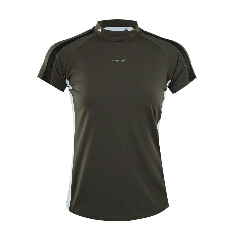 LE COQ SPORTIF GOLF Rijoume Women's Mock Neck Shirt (Grey)