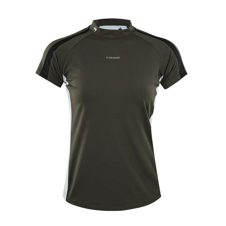 LE COQ SPORTIF GOLF Rijoume Women's Mock Neck Shirt (Grey)