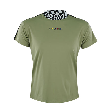 LE COQ SPORTIF GOLF Sunscreen Wide Fit Women's Mock Shirt (Khaki)