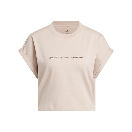 ADIDAS Beyond The Course Graphic Women's T-Shirt (Taupe)
