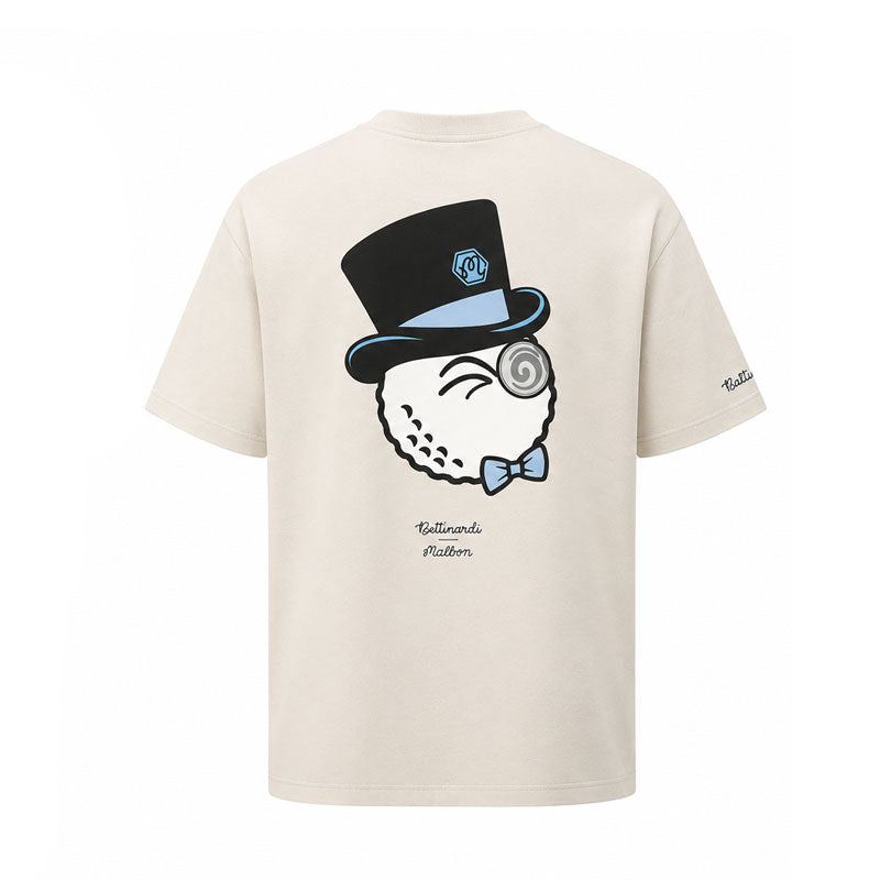 MALBON GOLF x Bettinardi Gangster Men's T-Shirt (Egret)