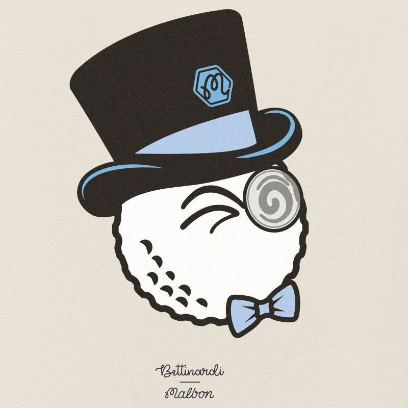 MALBON GOLF x Bettinardi Gangster Men's T-Shirt (Egret)
