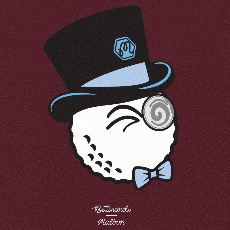 MALBON GOLF x Bettinardi Gangster Men's T-Shirt (Cabernet)