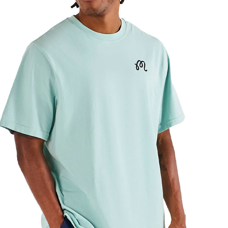 MALBON GOLF Bermuda Cigar Men's T-Shirt (Surf Spray)