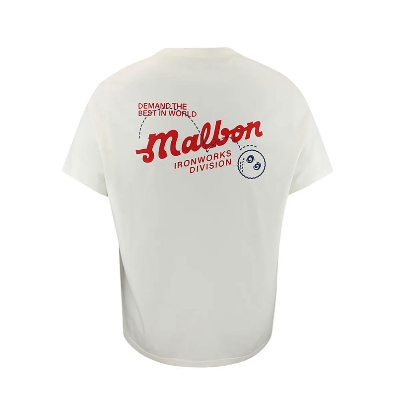 MALBON GOLF Vista Demand Men's T-Shirt (Ivory)