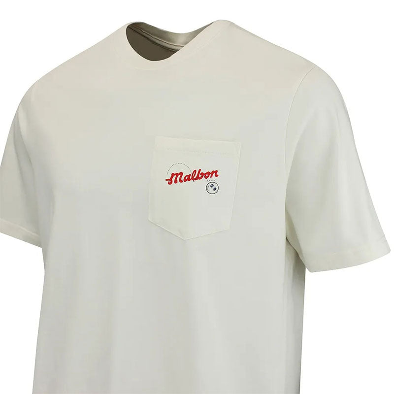 MALBON GOLF Vista Demand Men's T-Shirt (Ivory)