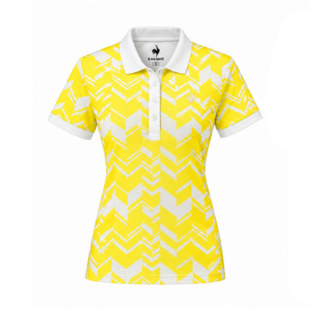 LE COQ SPORTIF GOLF Herringbone Women's Shirt (Yellow)