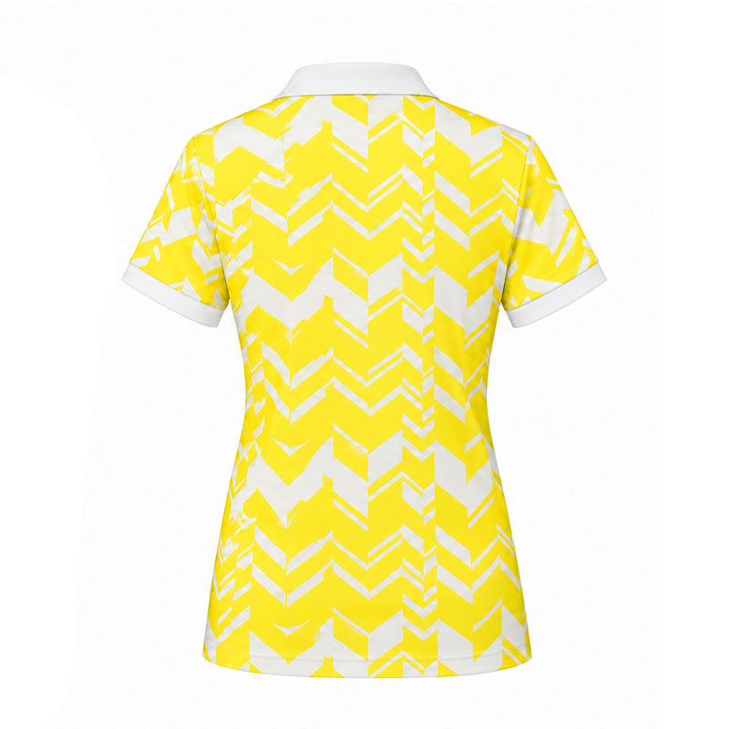 LE COQ SPORTIF GOLF Herringbone Women's Shirt (Yellow)