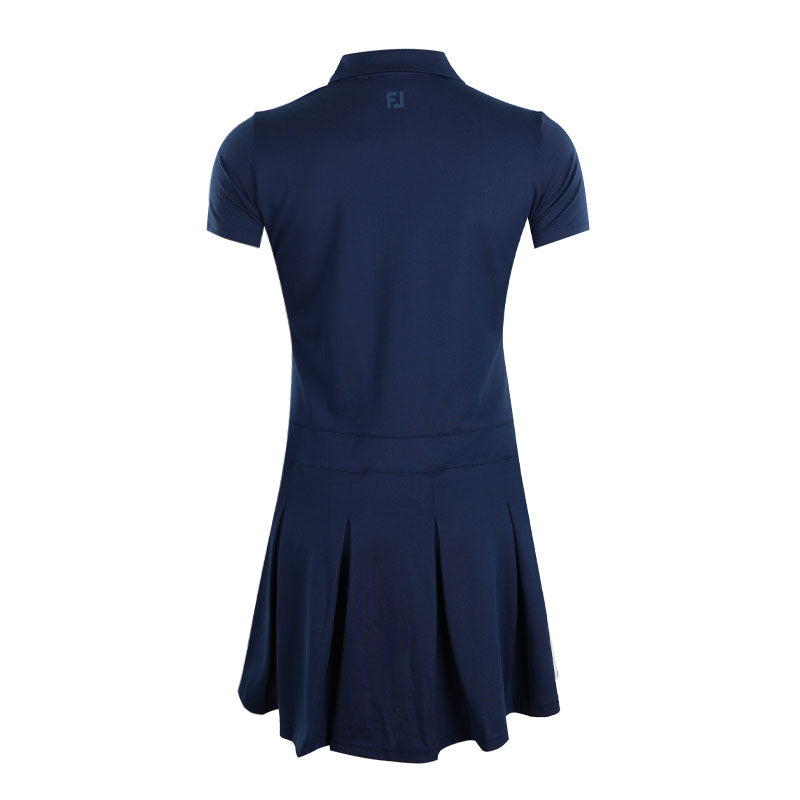 Pleated Dress (Navy)