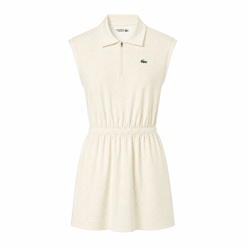 LACOSTE Ultra Dry Printed Stretch Dress (Powder)
